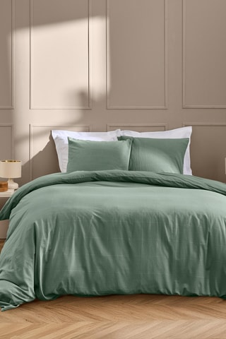 Conjunto de edredão em algodão 57 fios/cm² Linella - Sálvia
