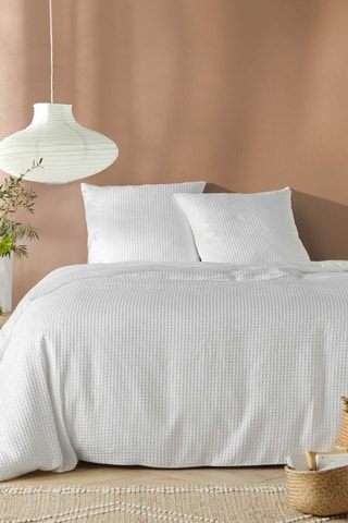 Parure de couette Abelia - Blanc