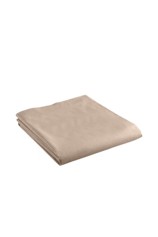 Drap plat en coton 57 fils/cm² Lina - Sable