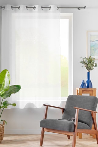 Voilage Lissea - Blanc - 140 x 180 cm