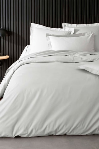 Housse de couette en percale de coton 78 fils/cm² Percaline - Blanc