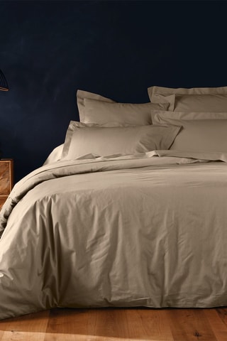 Housse de couette en coton 57 fils/cm² 
 Lina - Sable