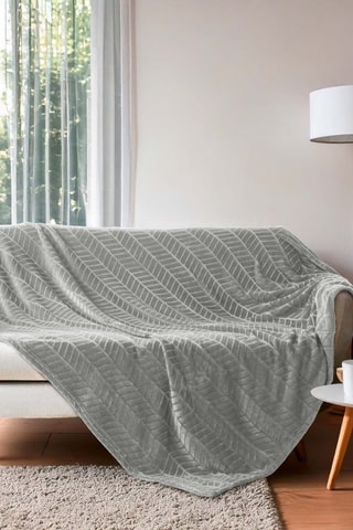 Manta Arya - Cinzento - 180 x 220 cm