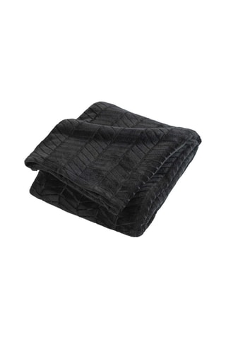 Plaid Arya - Noir - 180 x 220 cm
