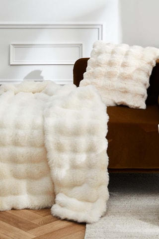 Plaid Mounty - Naturel - 125 x 150 cm