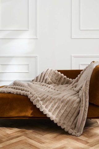 Parure de couette réversible en coton 42 fils/cm² Alvaro - Naturel