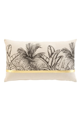 Coussin Papaya - Beige et doré - 30 x 50 cm