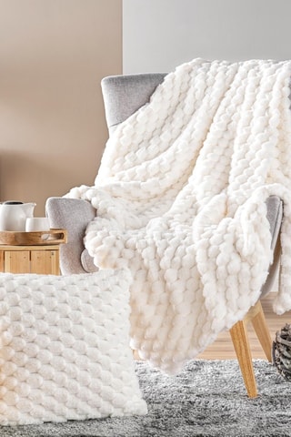 Coussin Frosty - Crème - 45 x 45 x 15 cm