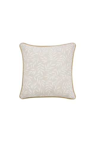 Coussin Naya - Blanc, gris et beige - 45 x 45 cm
