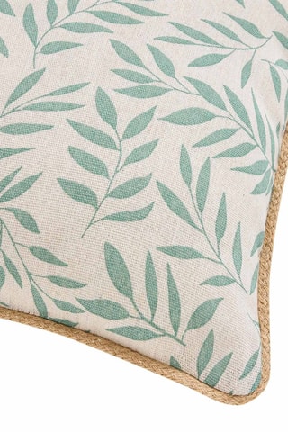 Coussin Naya - Blanc et vert sauge - 45 x 45 cm