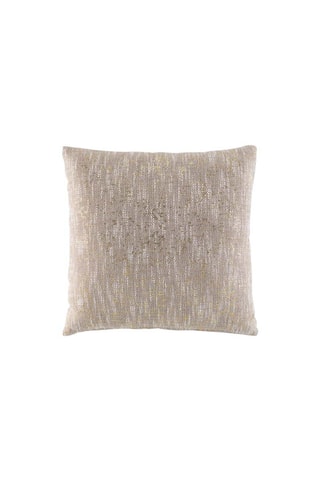 Coussin déhoussable Sultan - Taupe et doré - 40 x 40 cm