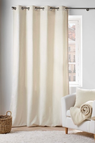 Coussin déhoussable Wooly - Naturel - 45 x 45 cm