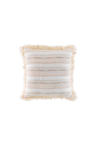 Coussin déhoussable compressé Atlas - Naturel - 40 x 40 cm