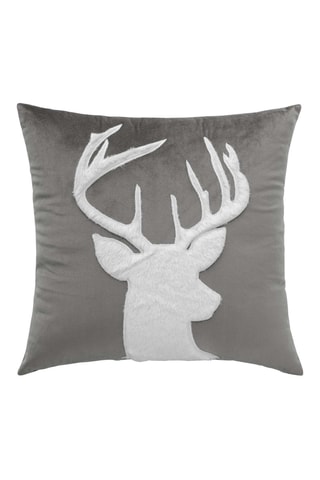 Coussin Velours Vik - Anthracite - 45 x 45 cm