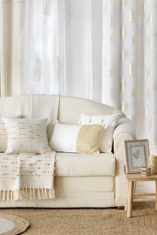 Coussin déhoussable Golden Sunset - Beige - 40 x 40 cm