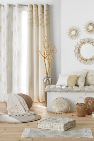 Coussin déhoussable Golden Sunset - Beige - 40 x 40 cm