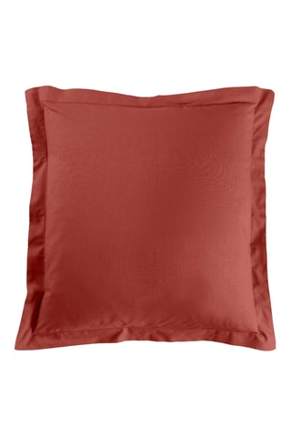 Taie d'oreiller en coton 57 fils/cm² Lina - Terracotta