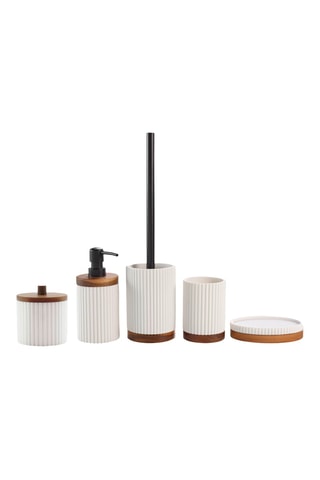 Pot à cotons Niagara - Blanc et naturel