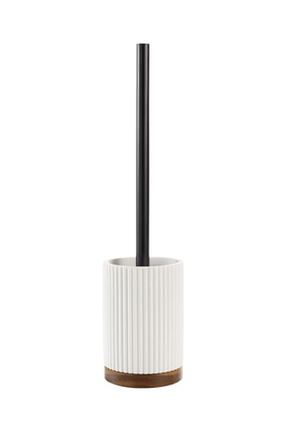 Brosse WC Niagara - Blanc et naturel