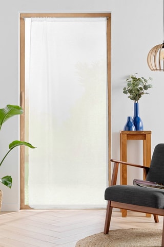 2 x Voilage Lissea - Blanc - 90 x 200 cm