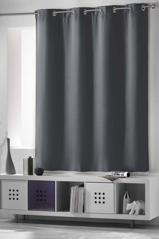 2 x Rideau Occult - Ardoise - 135 x 180 cm