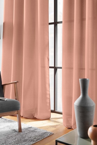 2 x Rideau Soline - Rose pâle - 140 x 260 cm