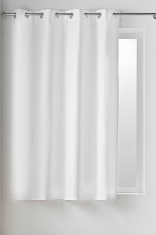 2 x Rideau Micropolar - Blanc - 135 x 185 cm