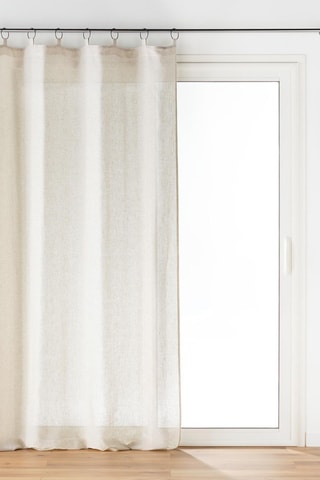 2 x Rideau Pauline - Naturel - 140 x 240 cm