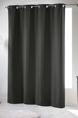 2 x Rideau Occult - Noir - 135 x 240 cm