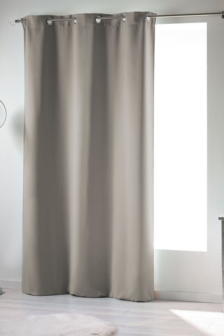 2 x Rideau occultant Occult - Taupe - 140 x 240 cm
