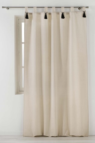 2 x Cortinados Cyrine - Cru - 140 x 240 cm