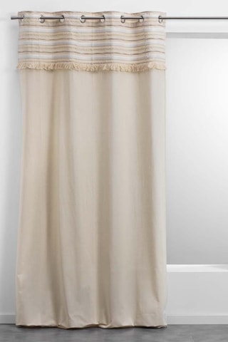 2 x Rideau à œillets Atlas - Naturel - 140 x 240 cm