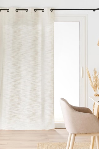 2 x Rideau Nando - Blanc - 140 x 280 cm