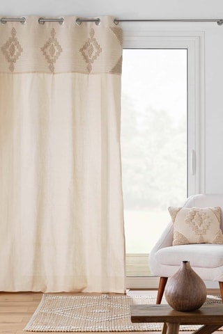 2 x rideau Kamary - Naturel - 140 x 240 cm