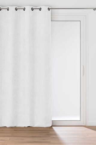 2 x Rideau Leo - Blanc - 140 x 260 cm