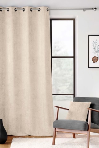 2 x Rideau Leo - Beige - 140 x 260 cm