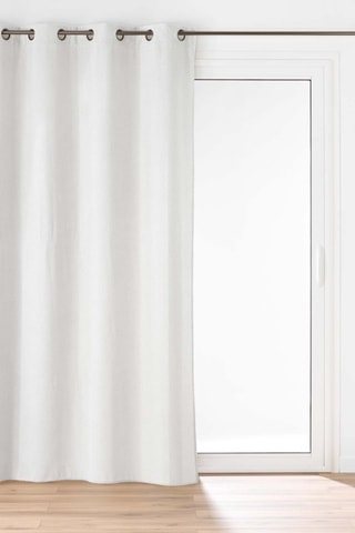 2 x Rideau Java - Blanc - 140 x 260 cm