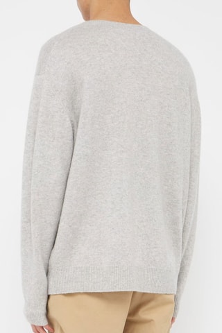 Dubbelzijdige Kasjmier en Merinoswollen Trui - Grijs