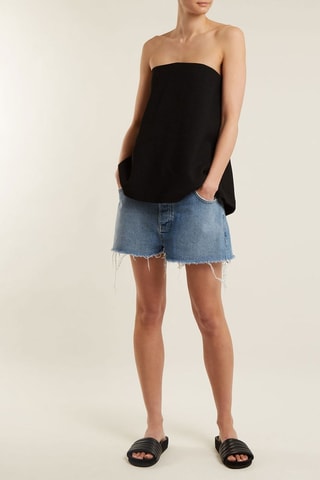 Strapless Top - Zwart