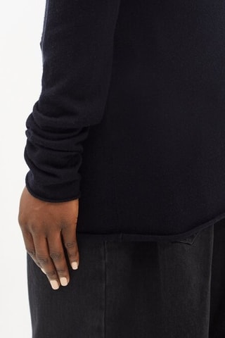 Merinoswollen Trui - Marineblauw