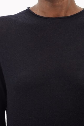 Merinoswollen Trui - Marineblauw