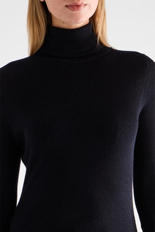 Merinoswollen Trui - Marineblauw