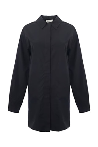 Biologisch Katoenen Blouse - Marineblauw