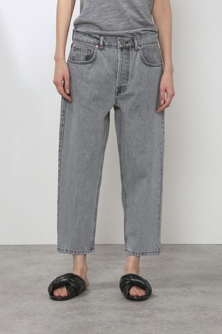 Biologisch Katoenen 7/8 Chino Jeans - Lichtgrijs