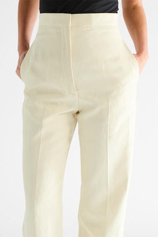 Relaxed Broek Hoge Taille - Ivoorkleurig