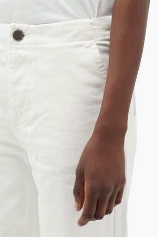 Jeans wide legs - Wit