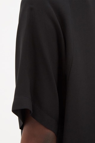 Zijden T-shirt - Zwart
