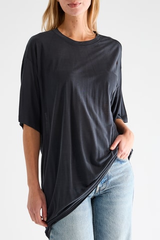 Oversized T-shirt - Marineblauw