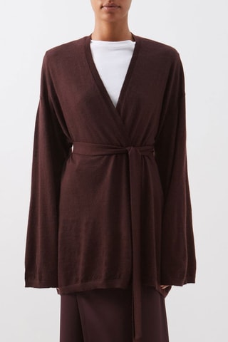 Kasjmier Vest - Bordeauxrood