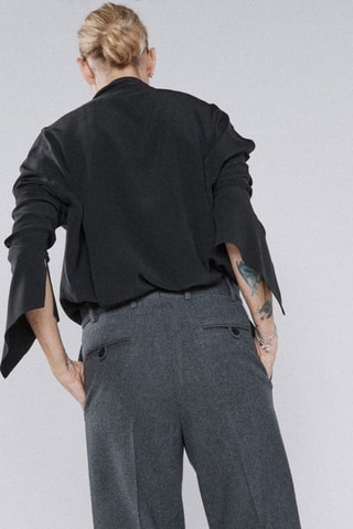 Zijden Blouse - Zwart